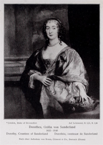 Ritratto di Lady Dorothy Sidney Spencer, Contessa di Sunderland